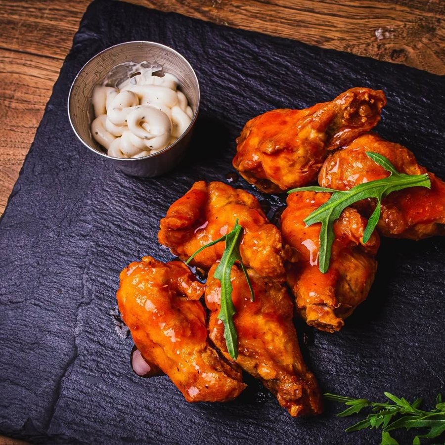 Wings with ranch dip